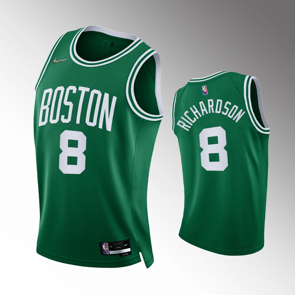 Men's Boston Celtics Josh Richardson #8 75th Diamond Anniversary Green Icon Edition Jersey 2401QWWW